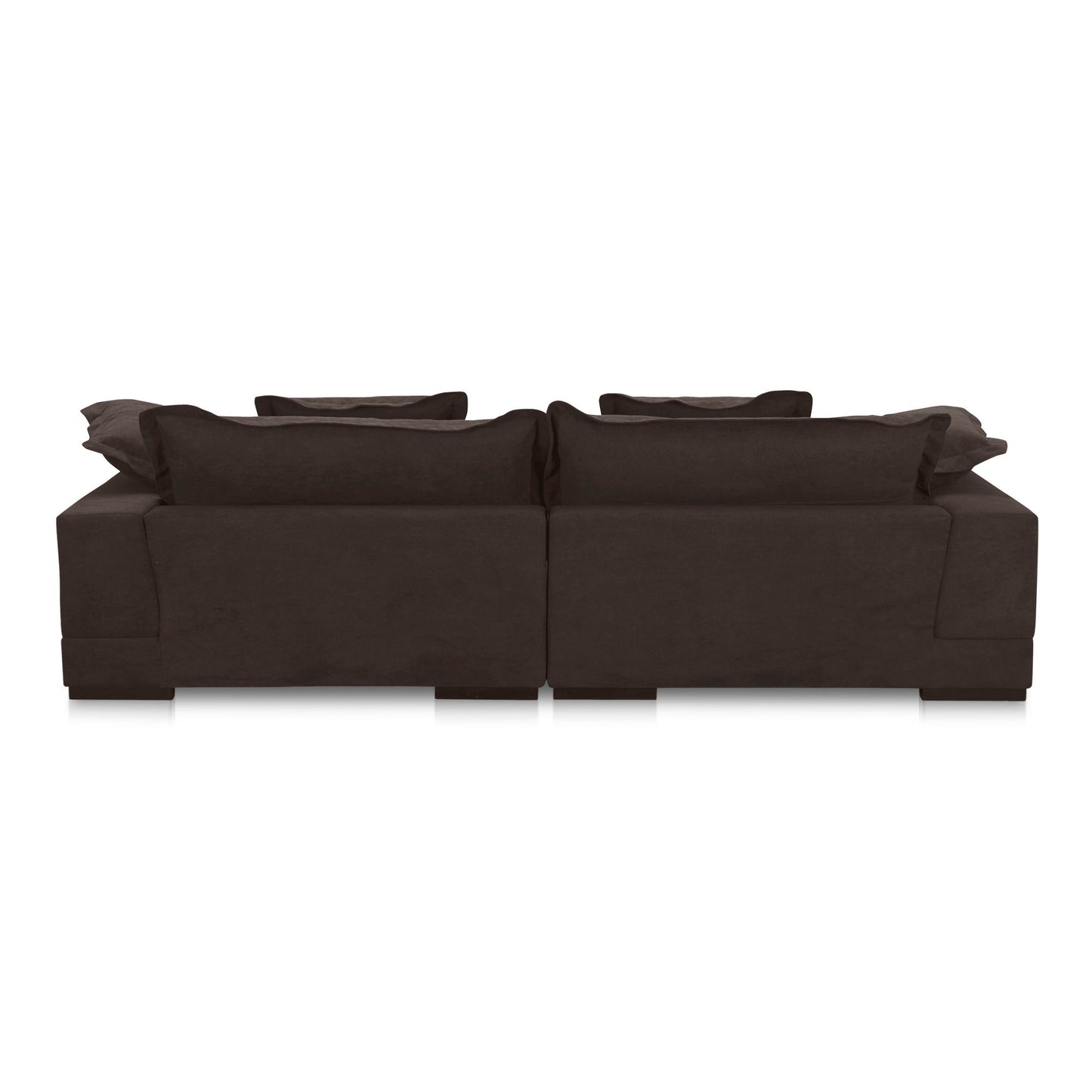 Daydream - Performance Fabric Sectional - Dark Brown
