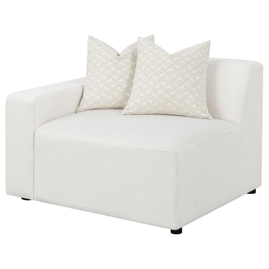 Freddie - Upholstered LAF Chair - Pearl