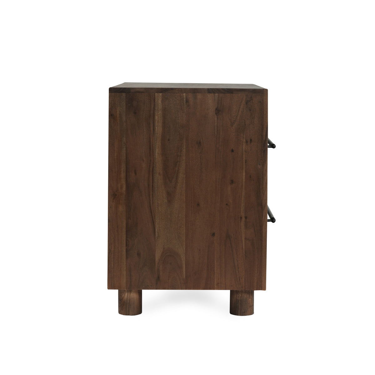Jaxon - Wood 2 Drawer Nightstand - Cocoa Brown