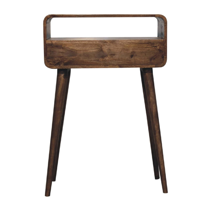 Solid Wood Curved Console Table