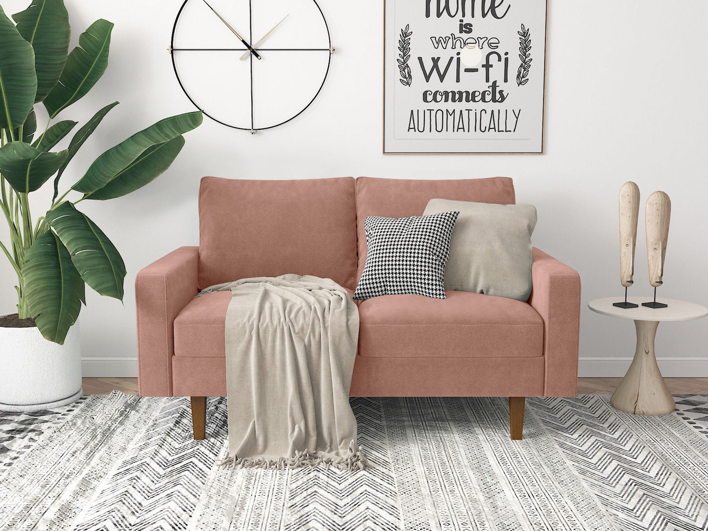 Comfortable Loveseat With Durable Construction