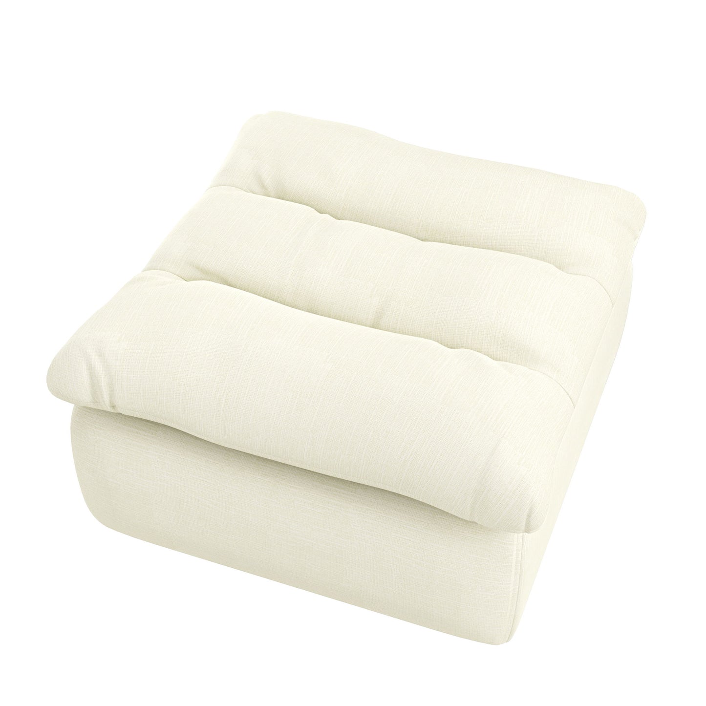 Modern Armless And Backless Lazy Floor Sofa Chair, Comfy Accent Bean Bag Couch