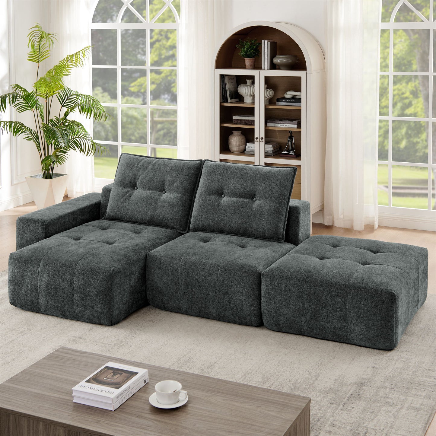 Modular Sectional Sofa Couch, L Shaped Sofa, Convertible Couches