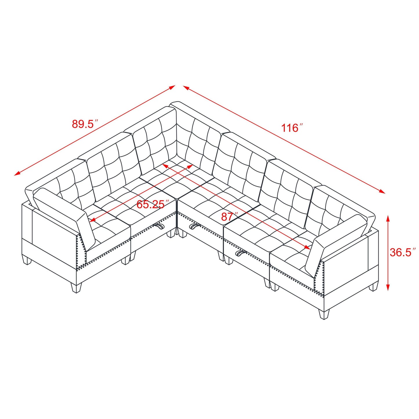 Modular Sectional Sofa, Diy Combination