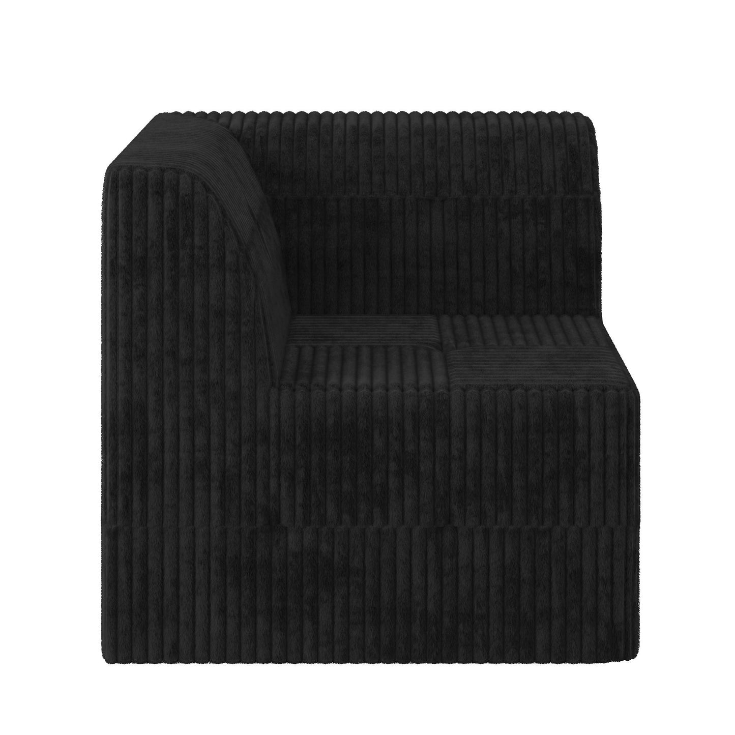 Modern Minimalist Corduroy Corner Sofa Sleeper