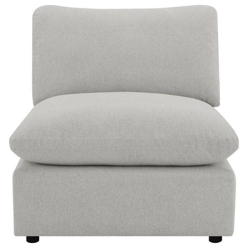 Collins - Modular Power Reclining Sectional Armless Chair - Gray