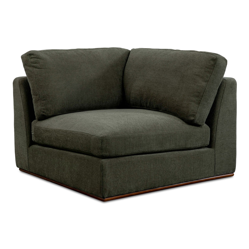 Rue - Corner Chair - Deep Green
