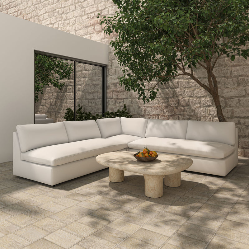 Miles - 5 Piece Outdoor Modular - White