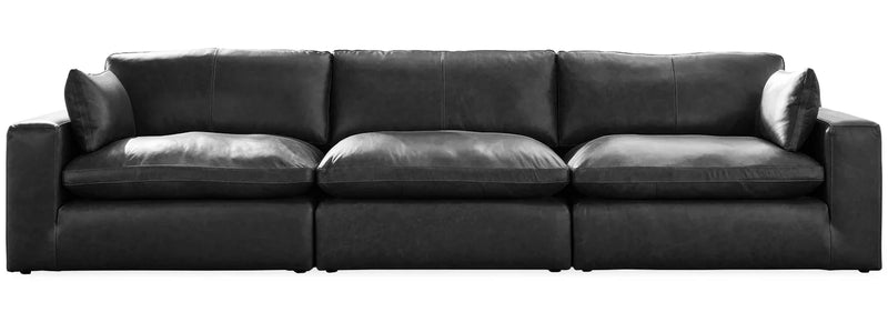Ashley Furniture Emilia Genuine Leather Cloud Sectional