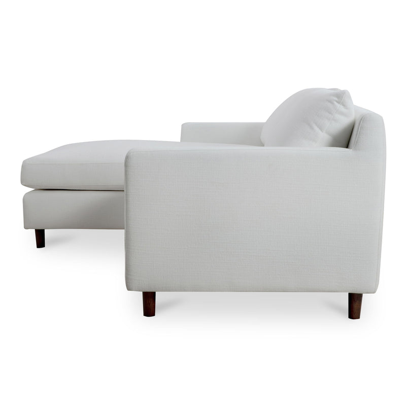 Hutton - Left Sectional - White