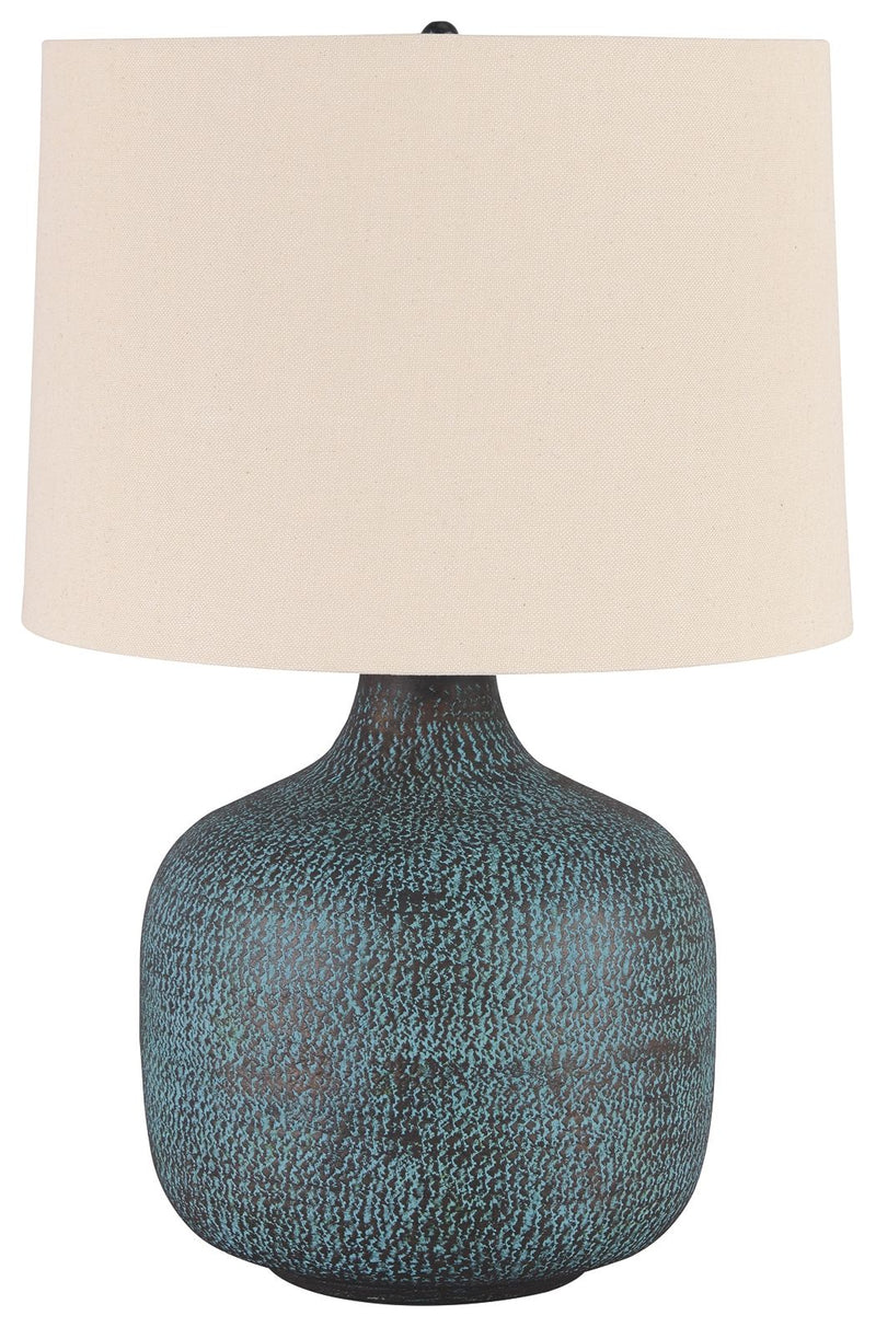 Malthace - Metal Table Lamp - Patina