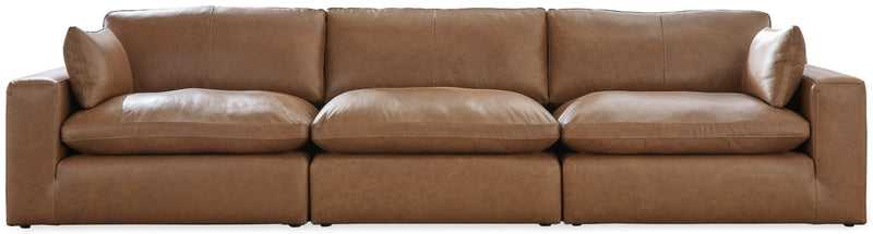 Ashley Furniture Emilia Genuine Leather Cloud Sectional