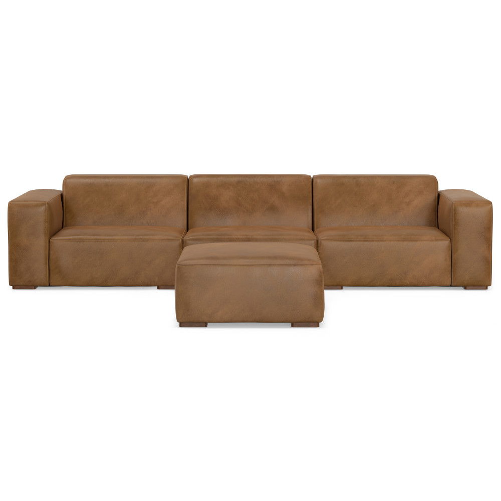 Rex - Handcrafted Sectional Sofa And Ottoman