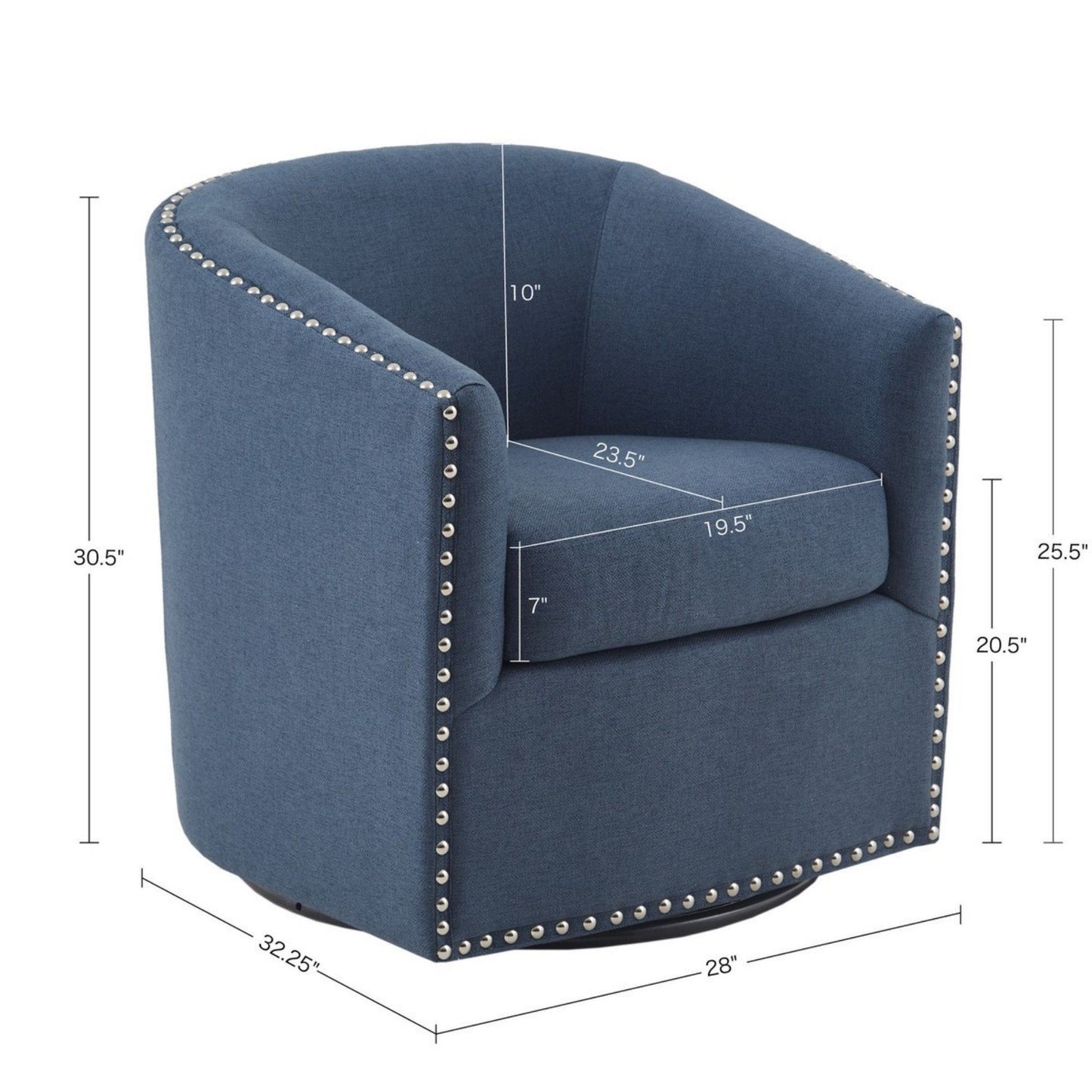 Luxurious Swivel Chair With 360 Degree Rotation