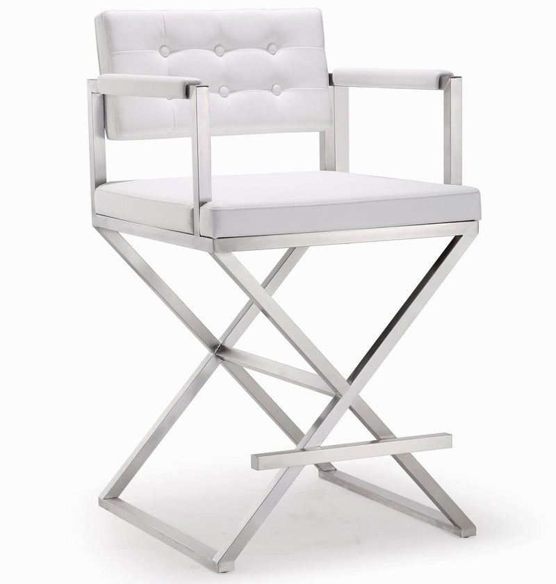 Director - Stainless Steel Counter Stool