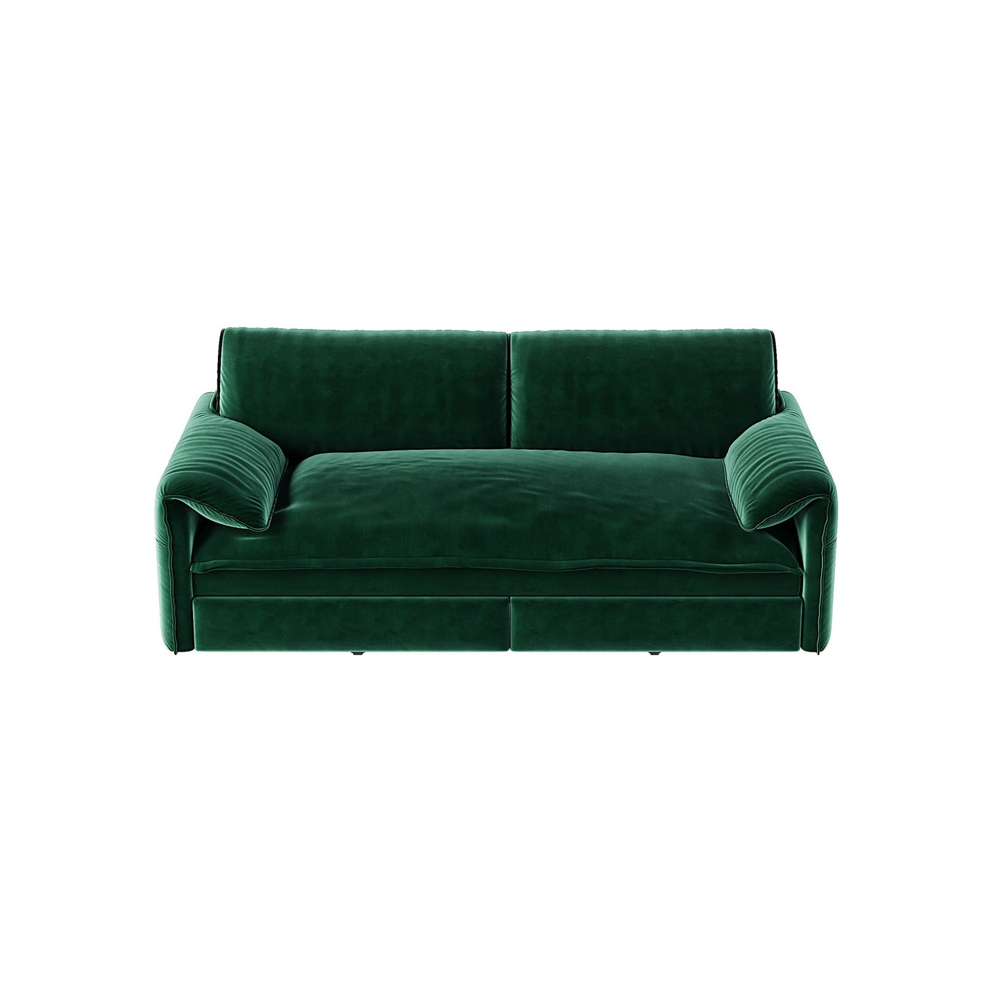 Pull Out 3 In 1 Convertible Sleeper Sofa With Side Storage, Multi Functional