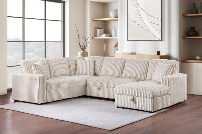 Devonshire - Left Sofa With 2 Pieces Pillow, Box 1 of 3 - Camel