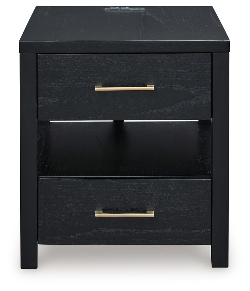 Winbardi - Rectangular End Table - Black
