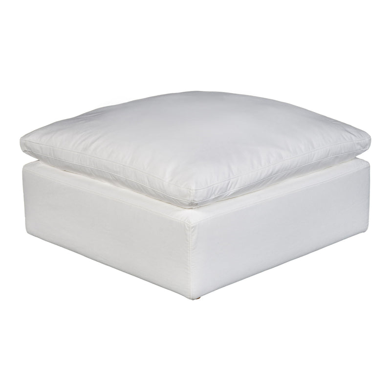 Terra - Livesmart Fabric Condo Ottoman - Cream