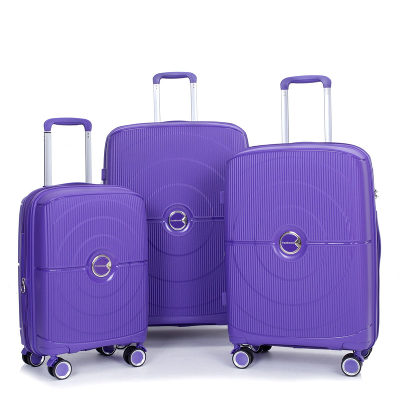 Expandable Hardshell Suitcase Double Spinner Wheels Luggage Sets