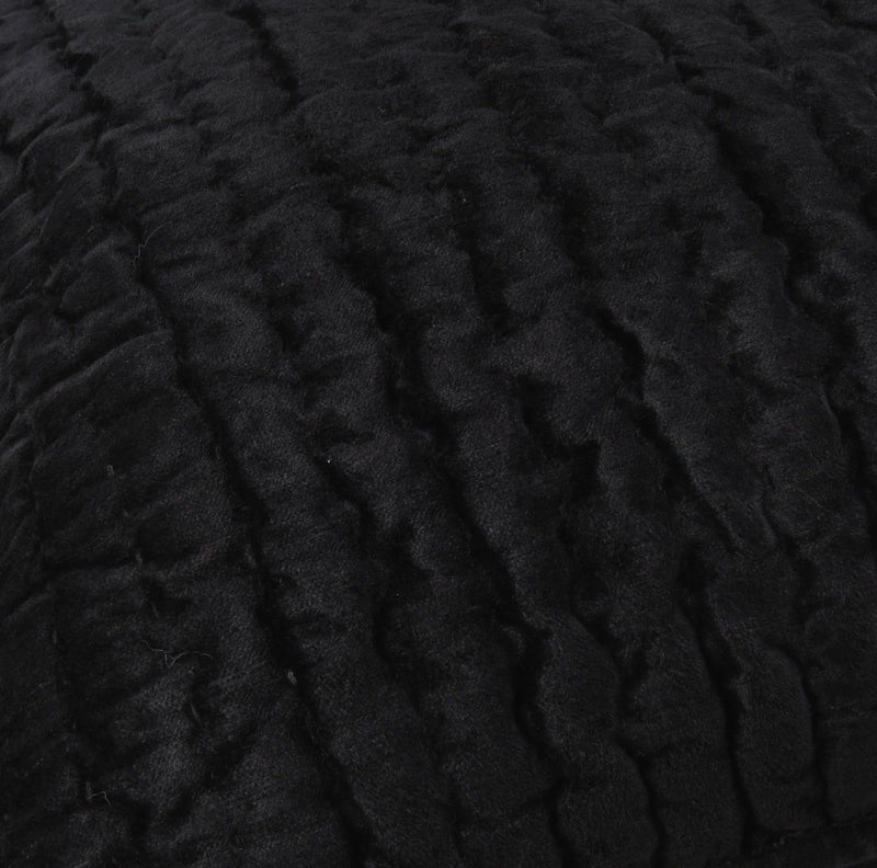 Bari - Velvet Standard Sham - Onyx