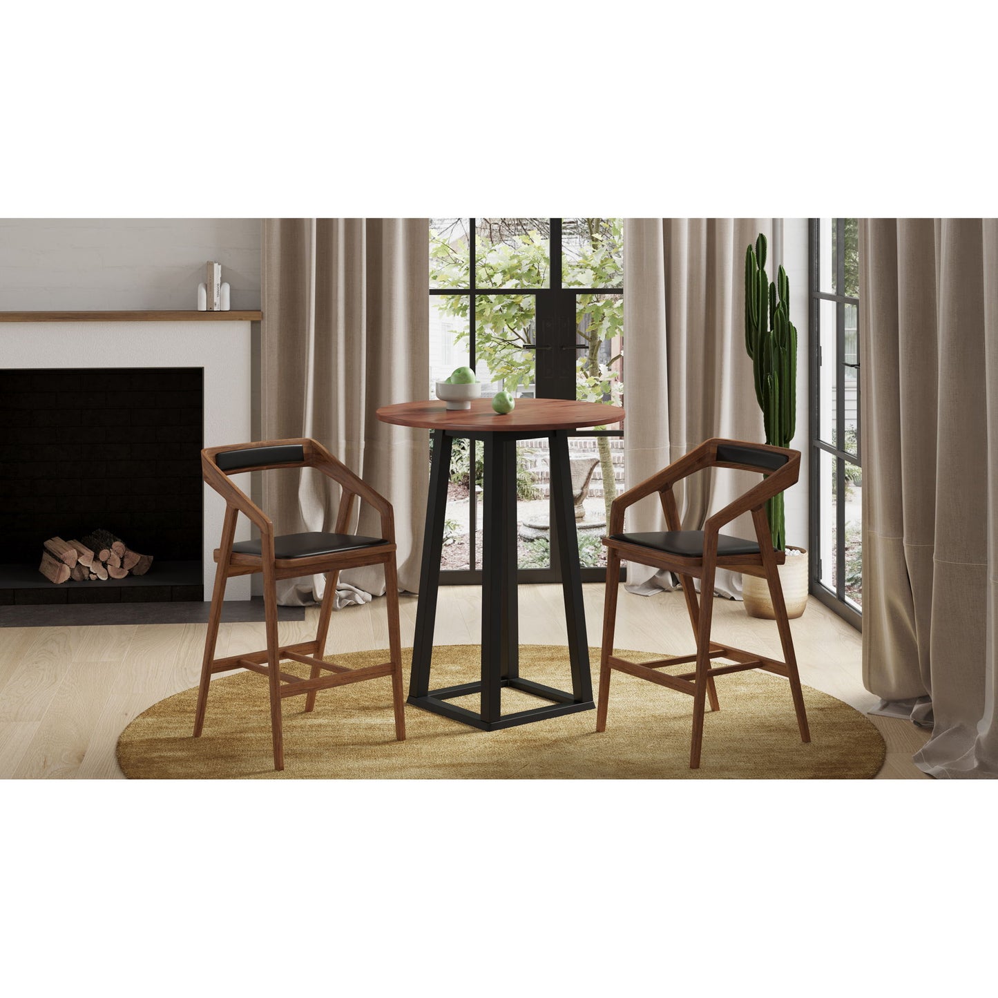 Tri - Mesa - Bar Table - Brown