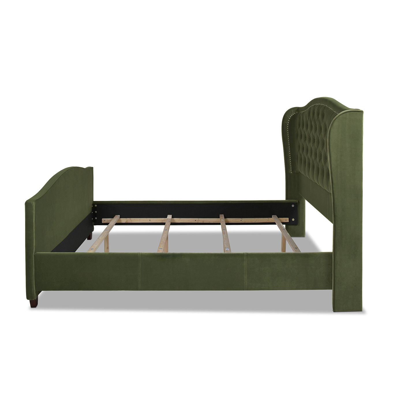 Marcella - Upholstered Shelter Headboard Bed Set