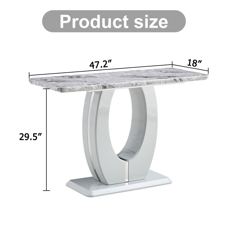 Modern Minimalist Rectangular Counter Bar Table