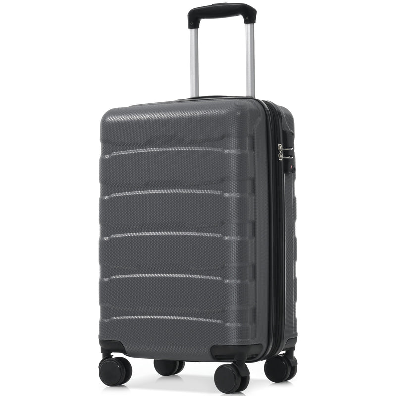 20 Inch Hardshell ABS Carry on Luggage, Durable Expandable Travel Suitcase with Spinner Wheels, TSA Lock