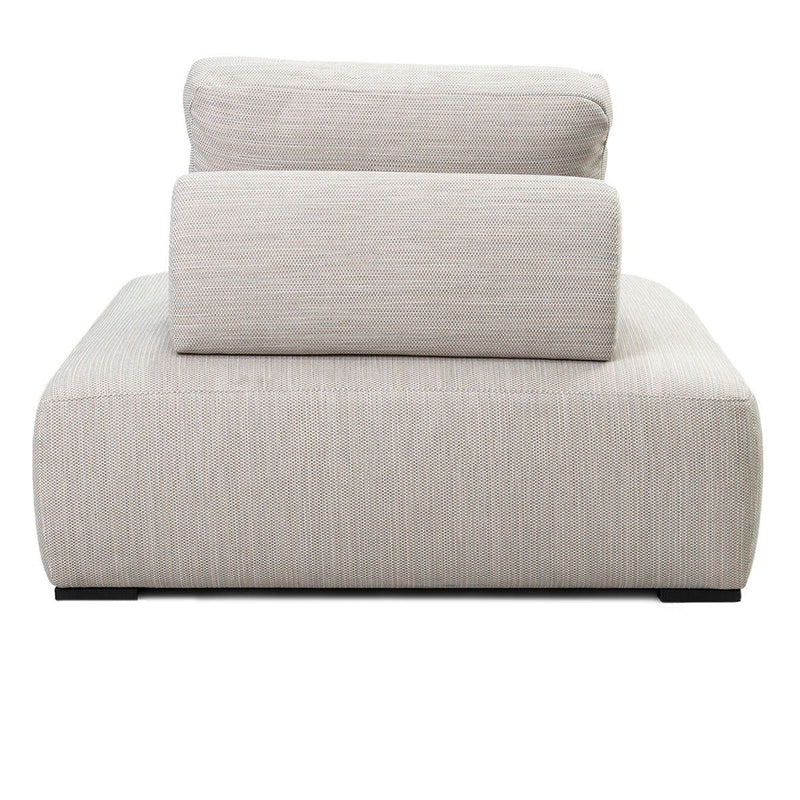 Nico - Outdoor Square Lounge Chair - Light Gray