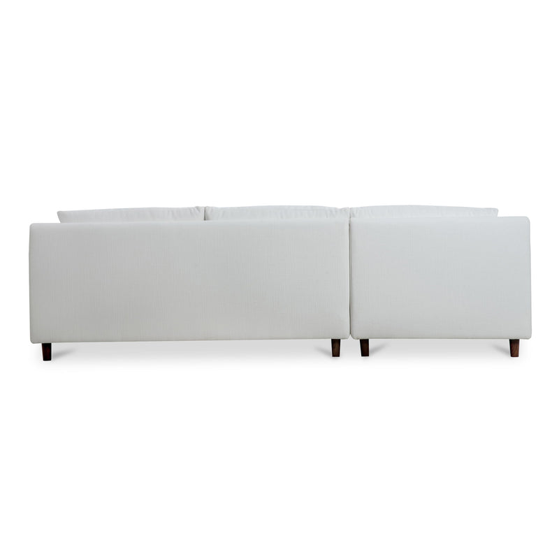 Hutton - Left Sectional - White