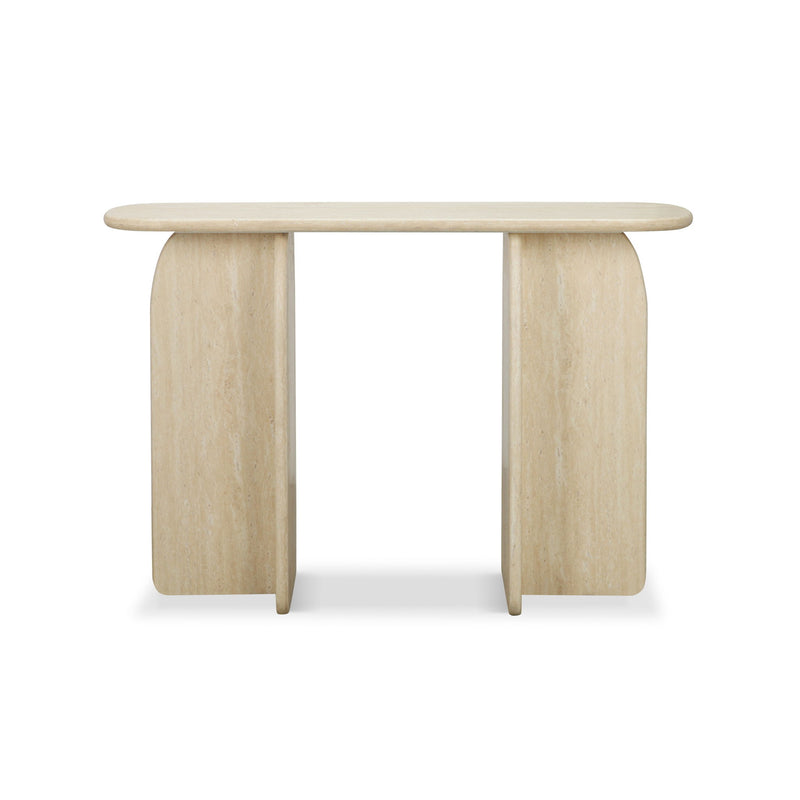 Clementine - Console Table - Travertine