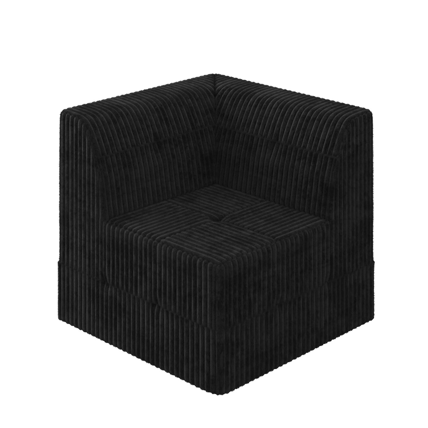Modern Minimalist Corduroy Corner Sofa Sleeper
