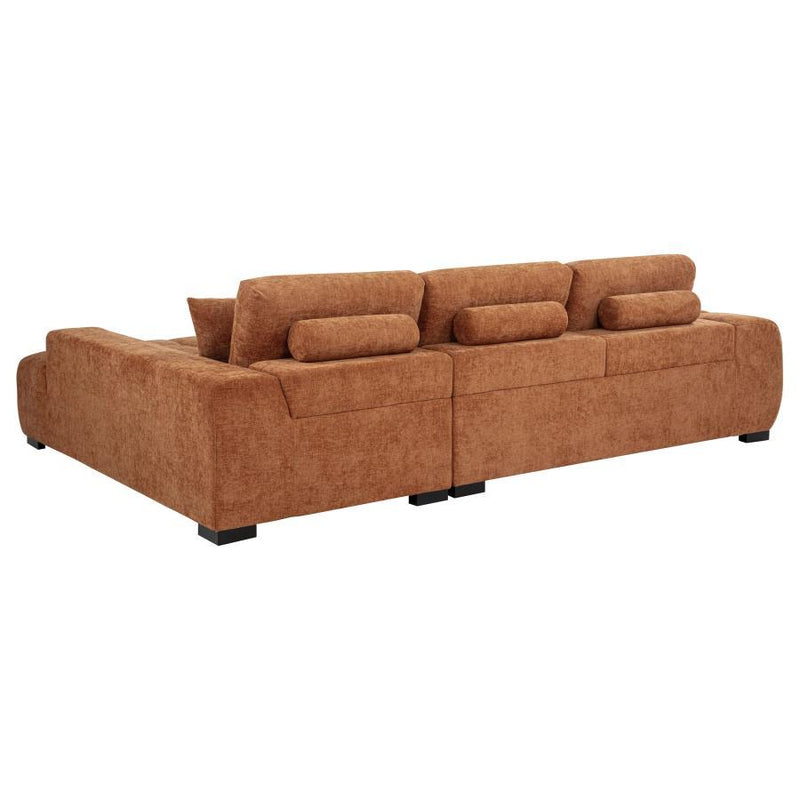 Octavia - RAF Chaise With Pillows, Box 2 of 2 - Orange