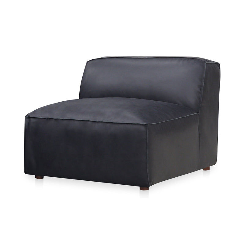 Form - Leather Slipper Chair - Vantage Black