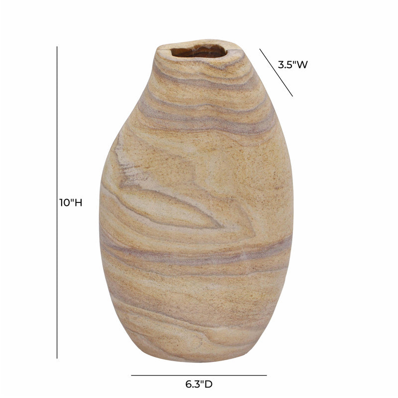 Saava - Curved Vase - Sandstone