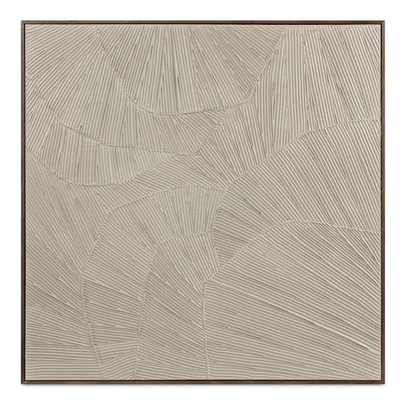 Flutter - Framed Painting - Cool Beige
