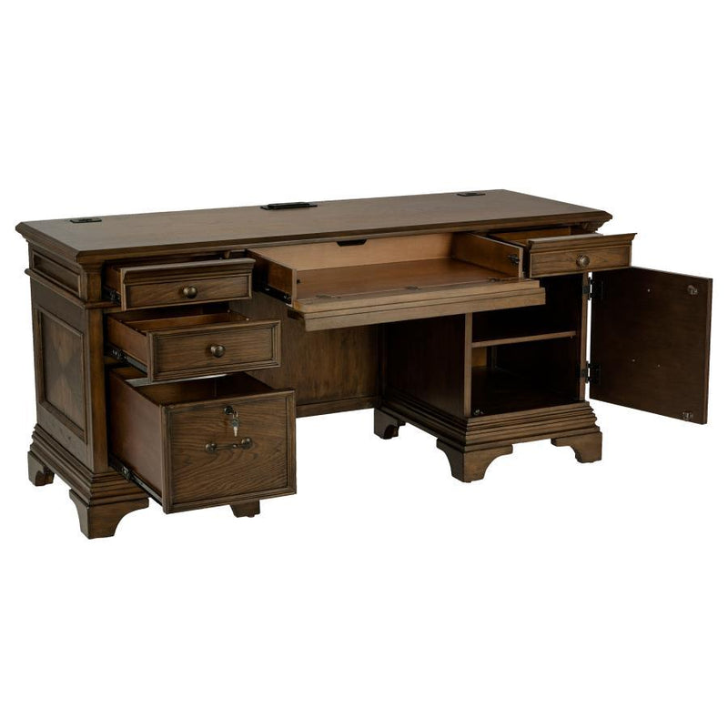 Hartshill - Credenza Base, Box 2 of 2 - Burnished Oak