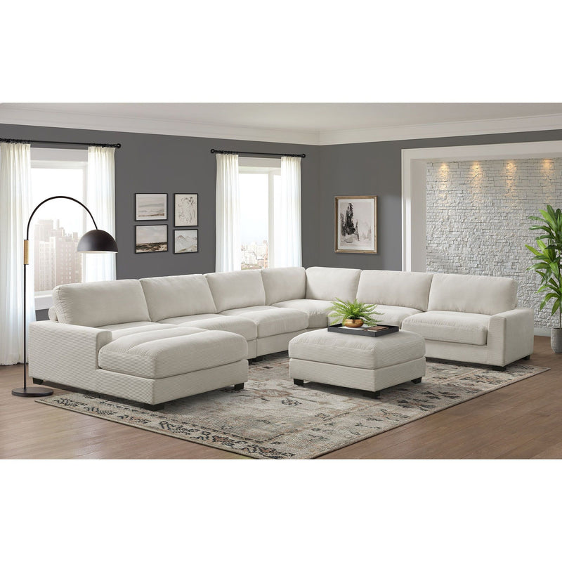 Arizona - Modular LHF Chaise With 1 Pillow 20" - Steno Beige
