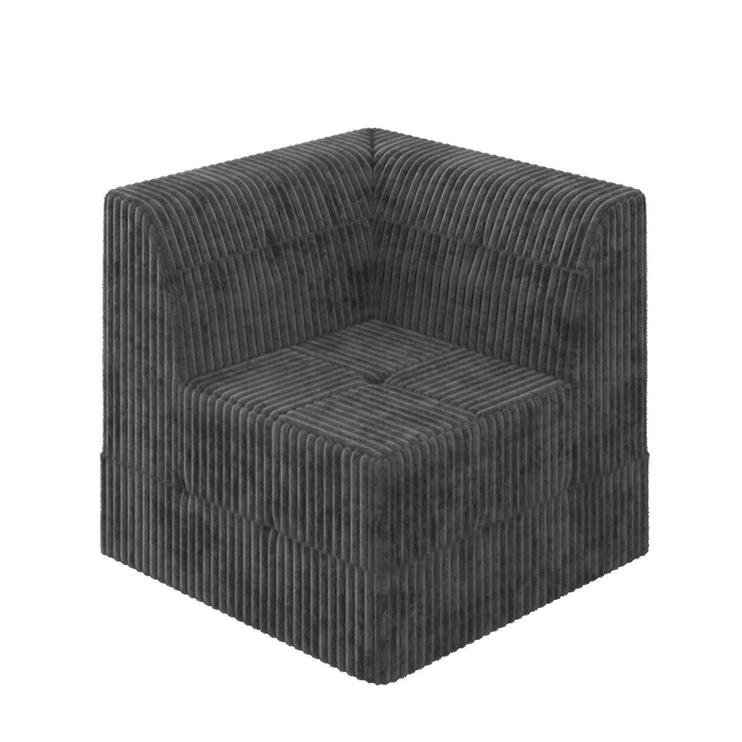 Modern Minimalist Corduroy Corner Sofa Sleeper