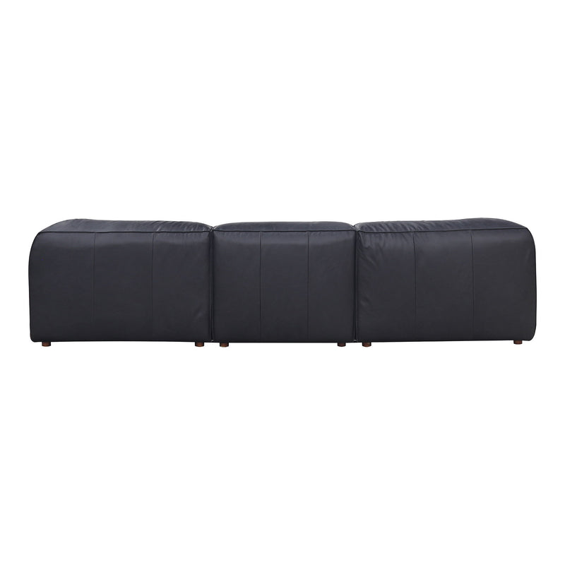 Form - Lounge Modular Leather Sectional - Vantage Black