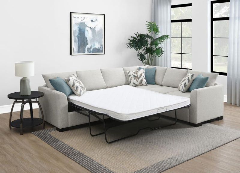 Ashford - LAF Sleeper Sofa, Box 1 of 2 - Greige