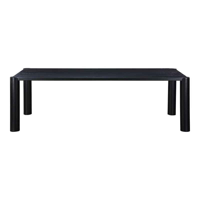 Post - Large Dining Table - Black Oak