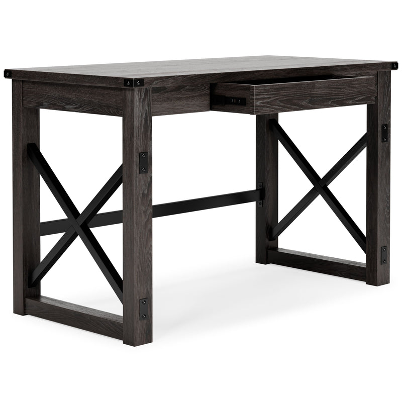 Freedan - Home Office Desk - Grayish Brown