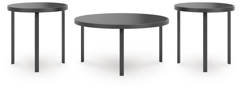 Dorylin - Black - Occasional Table Set (Set of 3)
