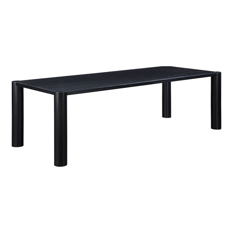 Post - Large Dining Table - Black Oak
