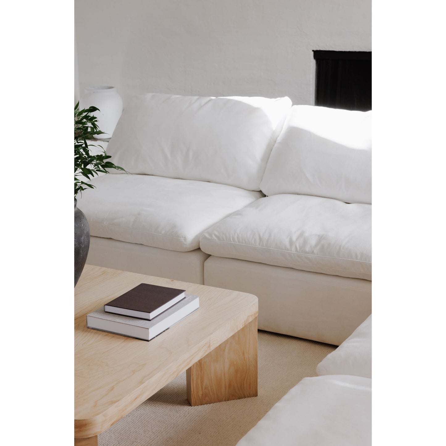 Clay - Livesmart Fabric Dream Modular Sectional - Cream