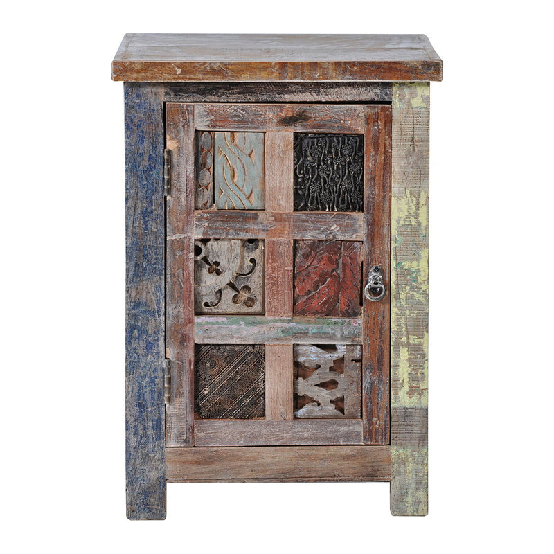 Baltim - Print Block Nightstand - Butterwood Blend