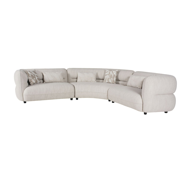 Four Seasons - RHF Loveseat With 2 Pillows - Camel