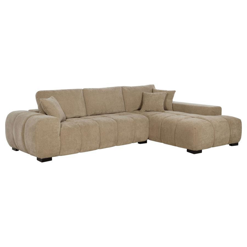 Octavia - RAF Chaise With Pillows, Box 2 of 2 - Camel